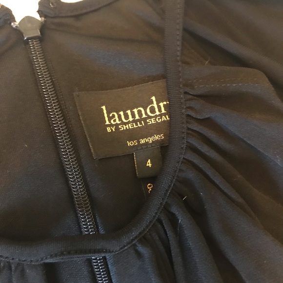 Black Cold Shoulder Cocktail Dress Size 4 - Picture 2 of 5